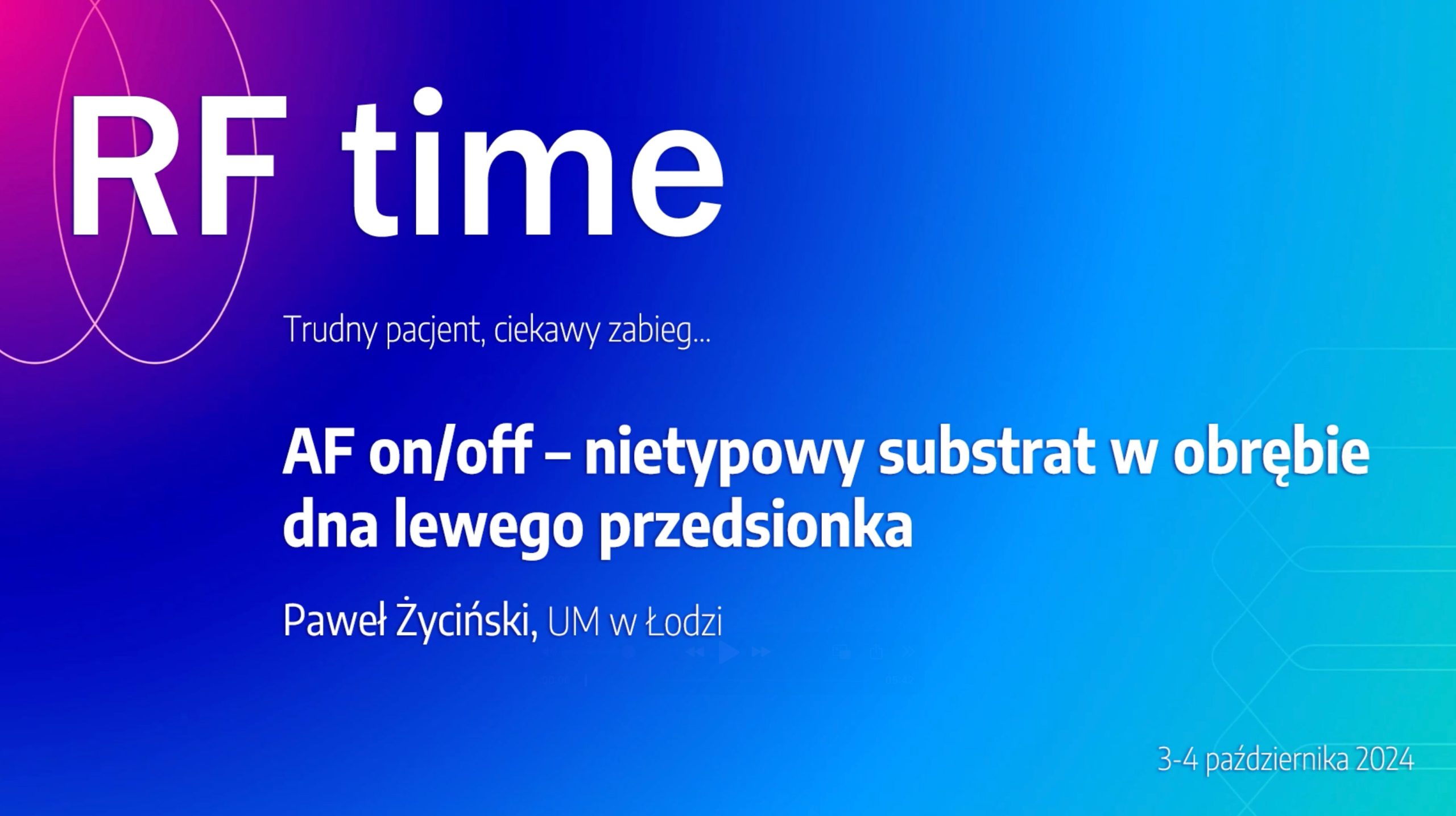 AF on/off - nietypowy substrat w obrębie dna lewego przedsionka | Warsztaty Ablacji RFtime 2024 AF on/off - nietypowy substrat w obrębie dna lewego przedsionka | Warsztaty Ablacji RFtime 2024
